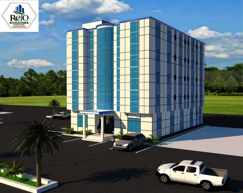 REJO Commercial Tower architectural render — Hargeisa, Somaliland